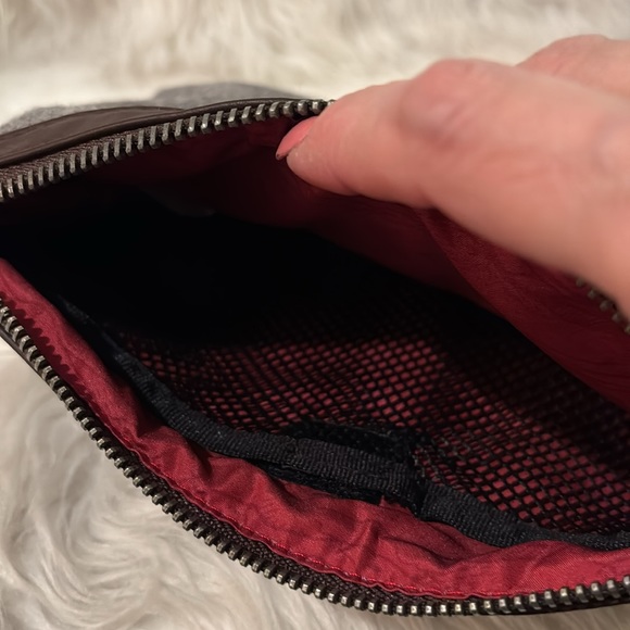 Meridian Line Felted Wool Zippered Clutch - Picture 5 of 5